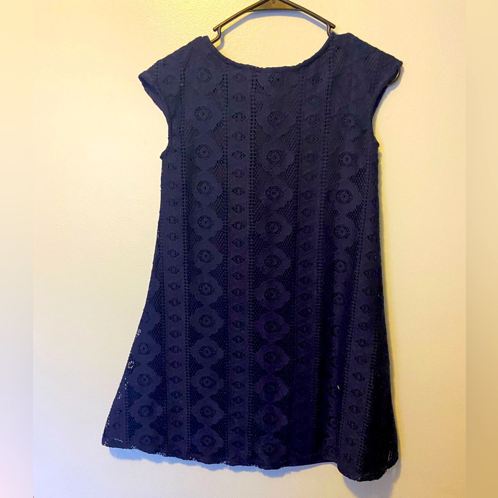 Girls navy blue dress